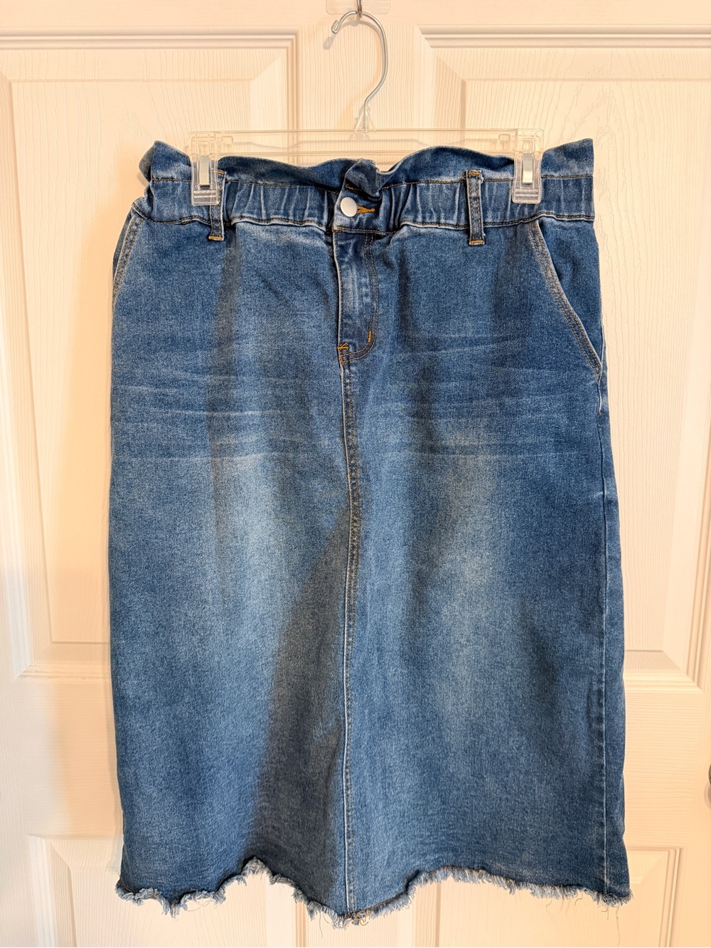 High-Rise Straight Leg Women’s Jeans in Blue Denim